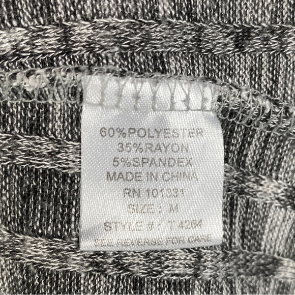 Charlotte Russe Marled Open Front Long Sleeve Cardigan Women's Medium Gray - Picture 7 of 8